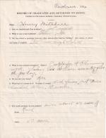 Henry Mitchell Student File