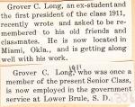 Grover C. Long Student File