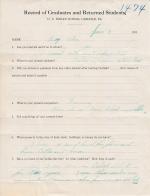 Ray Pedro Student File