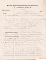 William Brady Student File