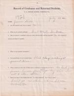 James R. Killies Student File James R. Killies Student File