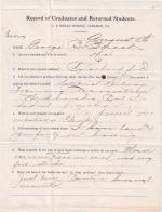 George Burning Breast Student File
