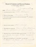 Amos Lone Hill Student File