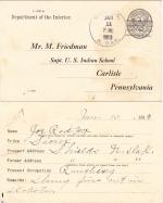 Joseph Red Fox Student File 