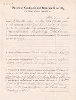 Ella Stander (Grass Woman) Student File