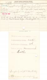 Bessie Standing Elk Student File Bessie Standing Elk Student File