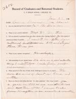 Lavinia Adams Student File 