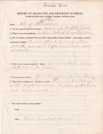 Mary Parkhurst Student File 