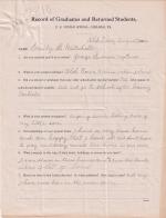 Emily Mitchell Student File