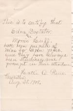 Edna Doxtator Student File