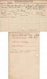 Peter William Mishler Student File