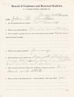 John Rouillier Student File