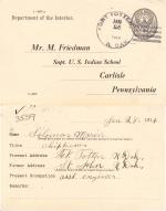 Solomon Morin Student File