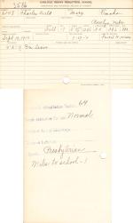 Charles Field Student File