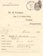 Joseph A. Bouchard Student File