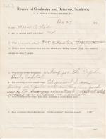Bessie Wade Student File