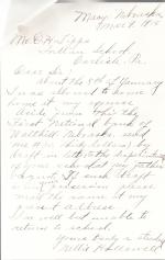 Nellie Hallowell Student File 