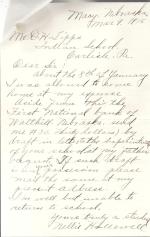 Nellie Hallowell Student File 