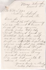 Nellie Hallowell Student File 
