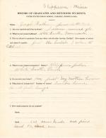 Joseph Walker Student File