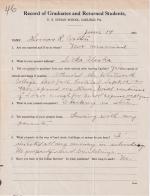 Thomas Walton Student File