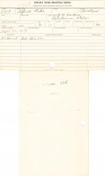 Alfred Pike Student File