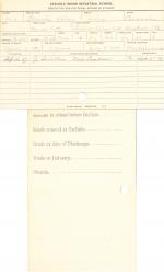 Blanche Ahbay (We-na-bitty) Student Information Card