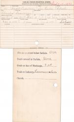 Harold Dodestonay (Dodestonay) Student Information Card