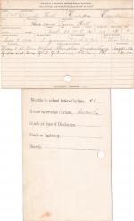 Martha Hill Student Information Card Martha Hill Student Information Card