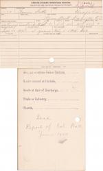 Fannie Settle Student Information Card Fannie Settle Student Information Card