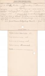 Millie Anton Student Information Card Millie Anton Student Information Card