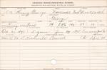 Henry George Student Information Card Henry George Student Information Card