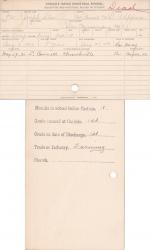Joseph Silas Student Information Card Joseph Silas Student Information Card