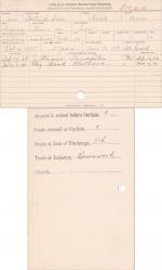 Gertrude Sion (Kow-i-ca) Student Information Card