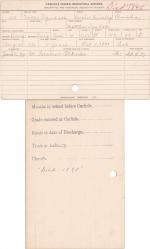Nellie Tyndall Student Information Card