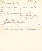 Lilian St. Cyr Student Information Card Lilian St. Cyr Student Information Card