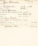 Ellen Thomas Student Information Card Ellen Thomas Student Information Card