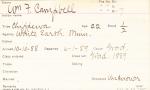 William Francis Campbell Student Information Card William Francis Campbell Student Information Card