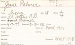 Jesse Palmer Student Information Card Jesse Palmer Student Information Card