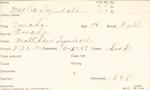 Nellie Tyndall Student Information Card Nellie Tyndall Student Information Card