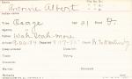 Antoine Albert Student Information Card Antoine Albert Student Information Card