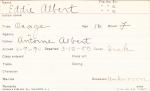Eddie Albert Student Information Card Eddie Albert Student Information Card