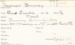 Narcisse Benway Student Information Card Narcisse Benway Student Information Card