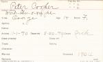 Peter Cooper (Mah-shu-o-no-pe) Student Information Card Peter Cooper (Mah-shu-o-no-pe) Student Information Card