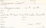 William Crow Student Information Card William Crow Student Information Card