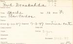 Fred Doaskahda Student Information Card Fred Doaskahda Student Information Card