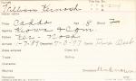 William Kernosh Student Information Card William Kernosh Student Information Card