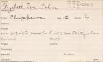 Elizabeth Eva Aslin Student Information Card Elizabeth Eva Aslin Student Information Card