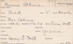Minnie Atkins Student Information Card Minnie Atkins Student Information Card
