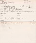 Mary Barker Student Information Card Mary Barker Student Information Card